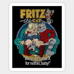 Fritz The Cat, Robert Crumb, Underground Comics Sticker